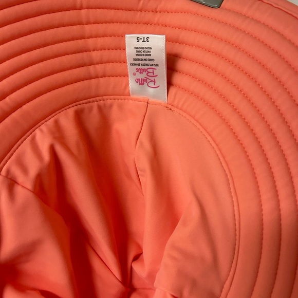 RUFFLE BUTTS • Kids Coral Sun Swim Hat • 3- 5T • - Picture 4 of 7
